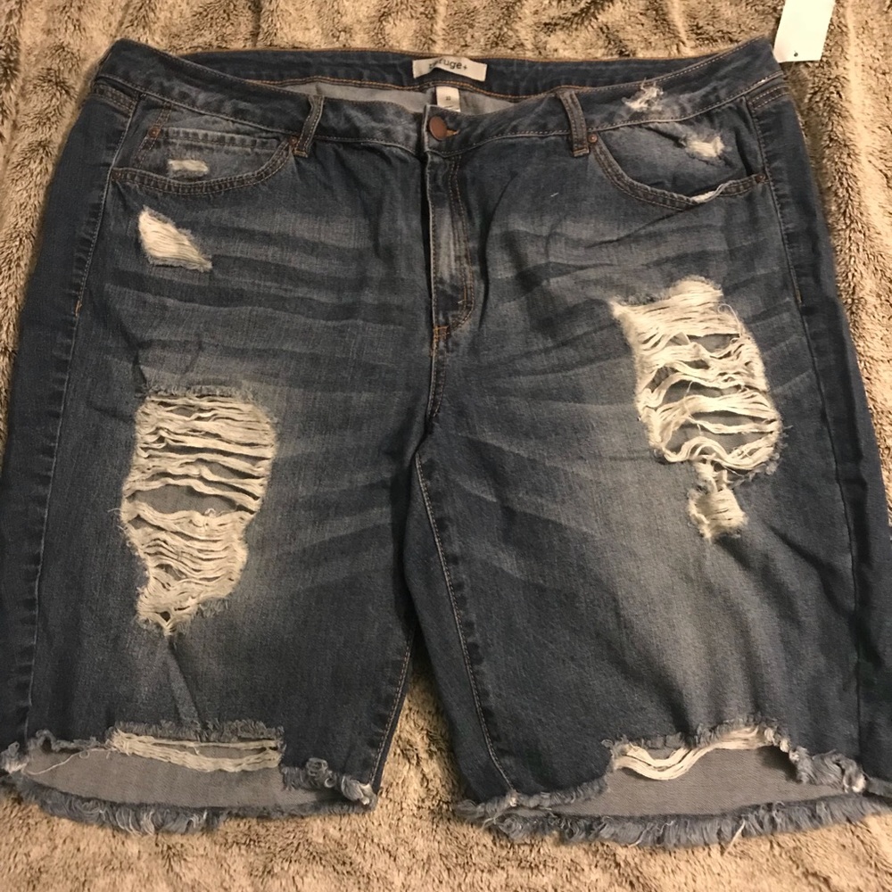 Plus size 22 jean shorts